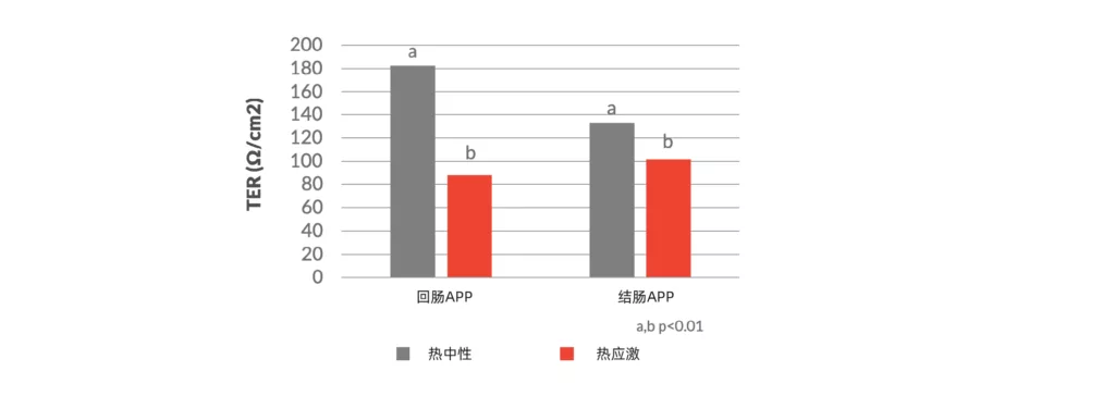 热应激对回肠TER的影响