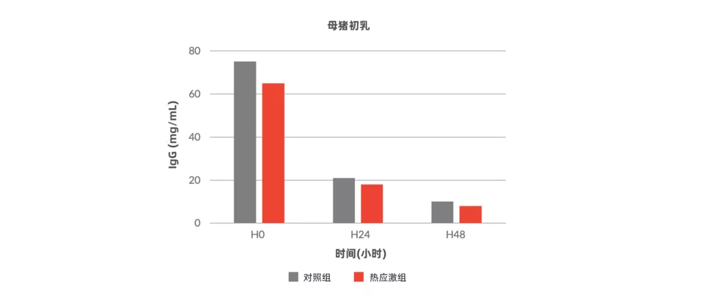 热应激对奶水中IgG水平的影响